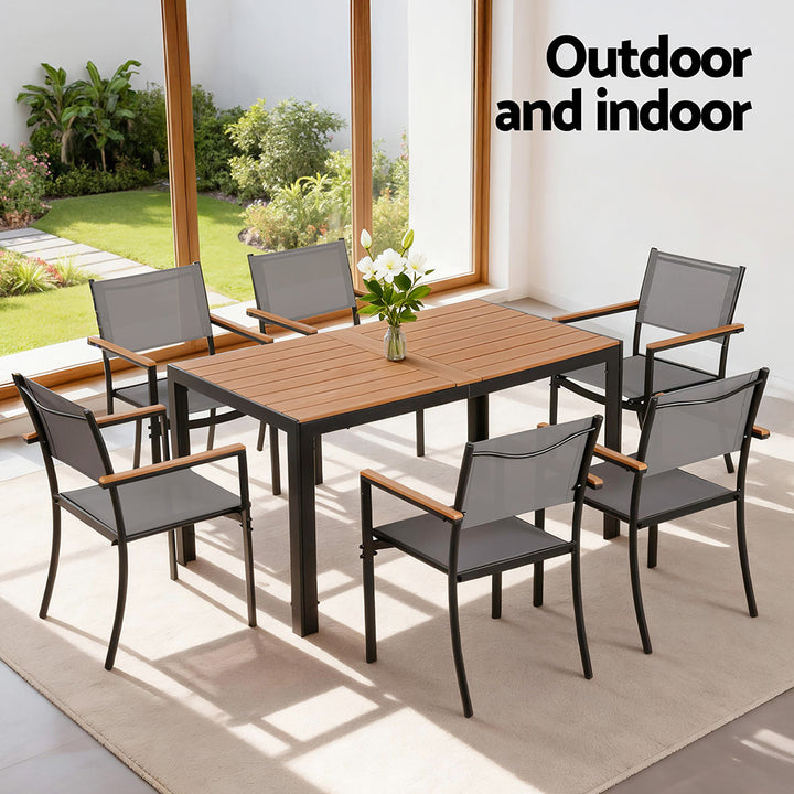 Gardeon 7pc Outdoor Dining Set