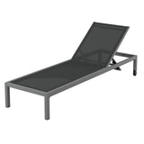 Gardeon Sun Lounge - Adjustable Aluminium Frame with Wheels