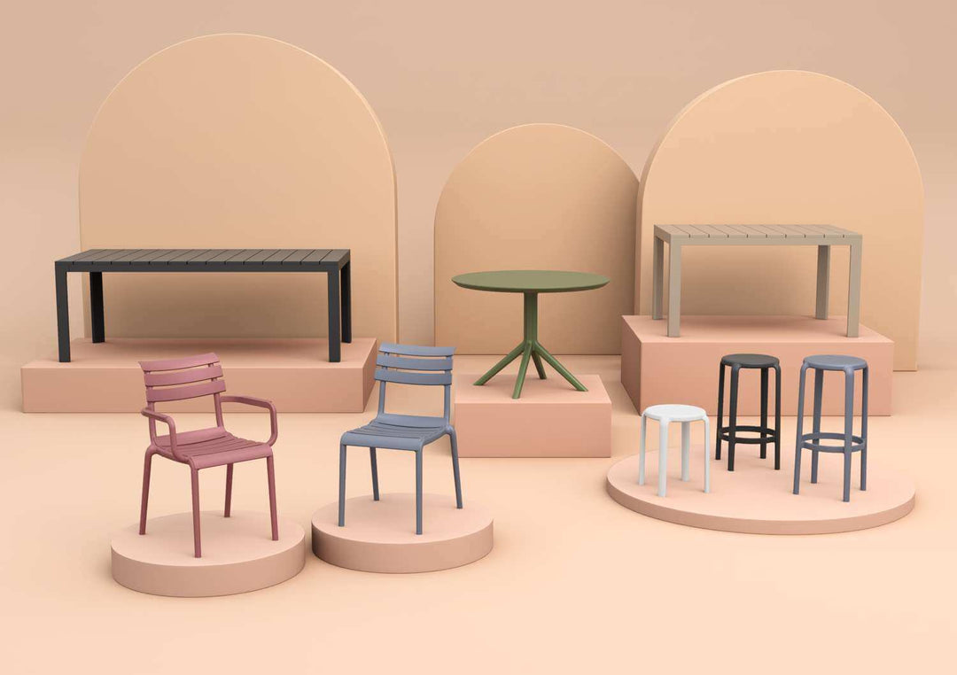 Siesta Sky Table 105 (Available in Olive Green, White, Taupe, Anthracite and Black)