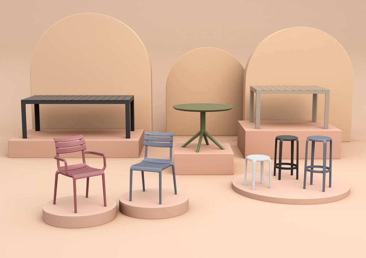 Siesta Sky Table 105 (Available in Olive Green, White, Taupe, Anthracite and Black)