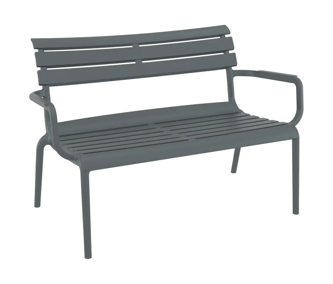 Siesta Paris 2 Seat Bench (Available in Black, White, Anthracite, Taupe, Olive Green & Marsala)
