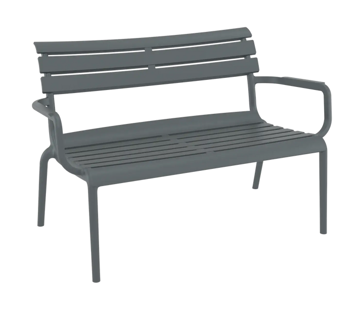Siesta Paris 2 Seat Bench (Available in Black, White, Anthracite, Taupe, Olive Green & Marsala)