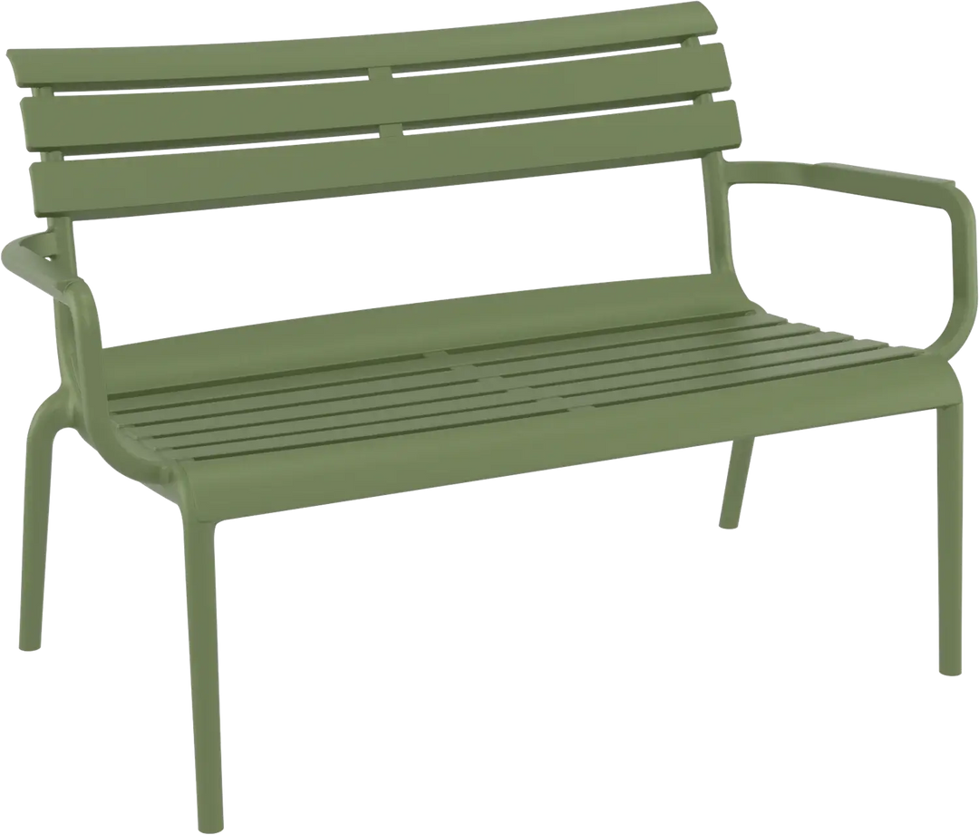 Siesta Paris 2 Seat Bench (Available in Black, White, Anthracite, Taupe, Olive Green & Marsala)
