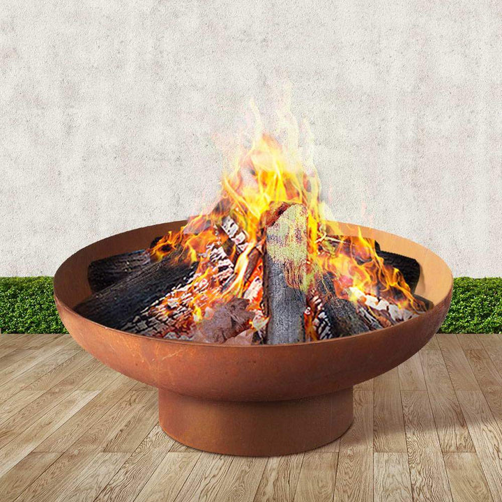 Backyard garden fire pit or firepit