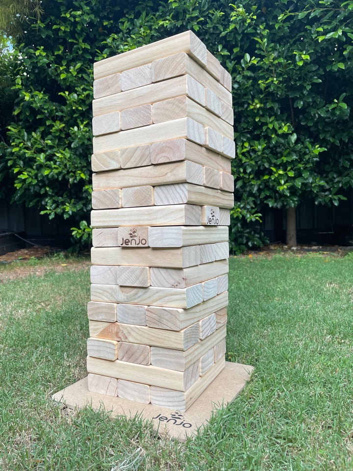 54 Piece Outdoor Giant Jenjo Wooden Block Game 54cm