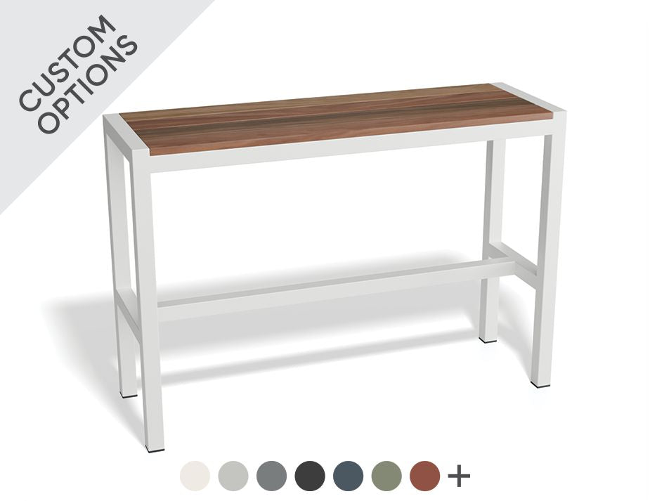 Level Moonah Outdoor High Bar Bench Seat - Spotted Gum (Custom Made)