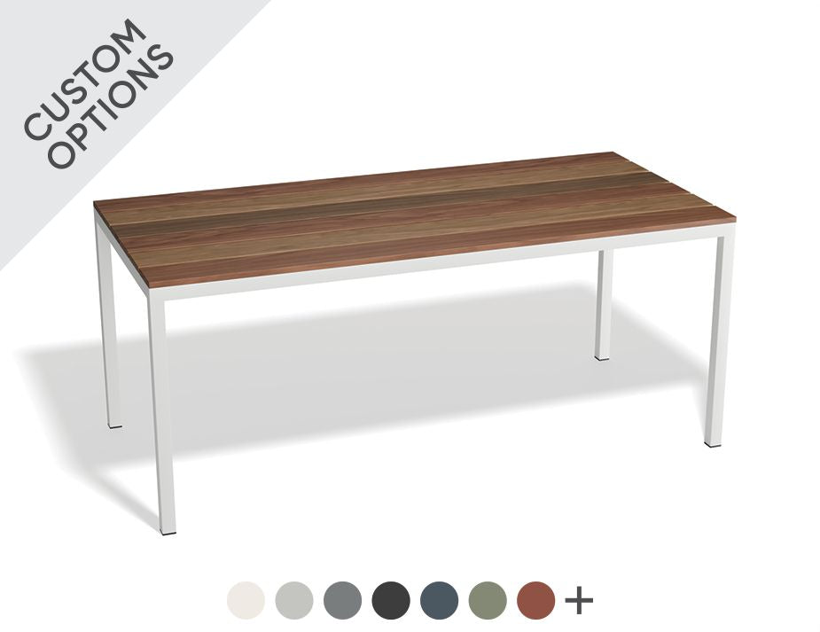 Level Cape Outdoor Dining Table - Spotted Gum (Custom Made)