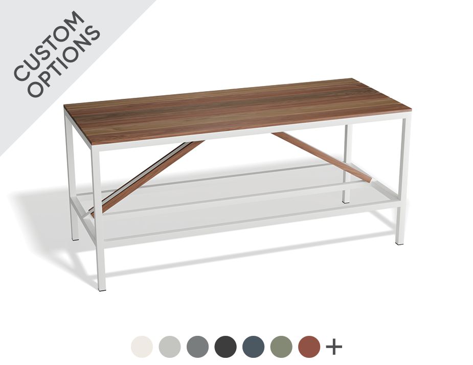 Level Cape Outdoor High Bar Table - Spotted Gum (Custom Made)