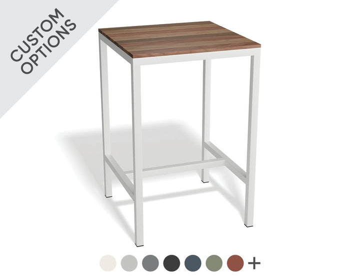 Level Kyenne Outdoor High Bar Table - Spotted Gum (Custom Made)
