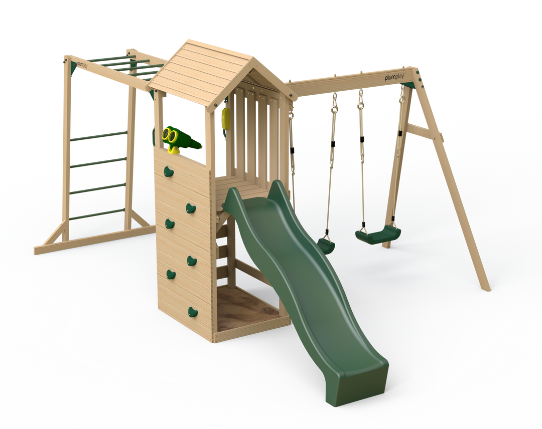 Lookout Tower Centre with Swings, Slide & Monkey Bars