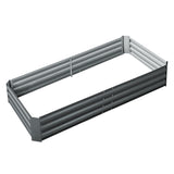 Greenfingers 180x90cm Raised Garden Bed / Planter Box - Galvanised Steel