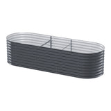 Greenfingers 240x80x56cm Oval Raised Garden Bed