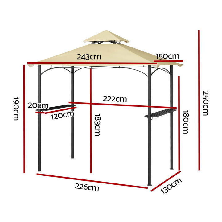 Instahut Gazeb0 / BBQ & Grill Shelter -Beige