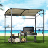 Instahut Gazebo - BBQ / Grill Shelter - Beige