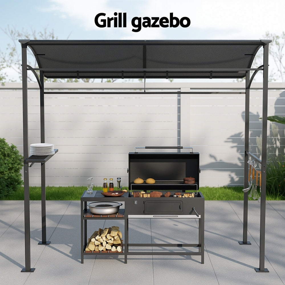Instahut Gazebo / BBQ Grill Shelter - Grey