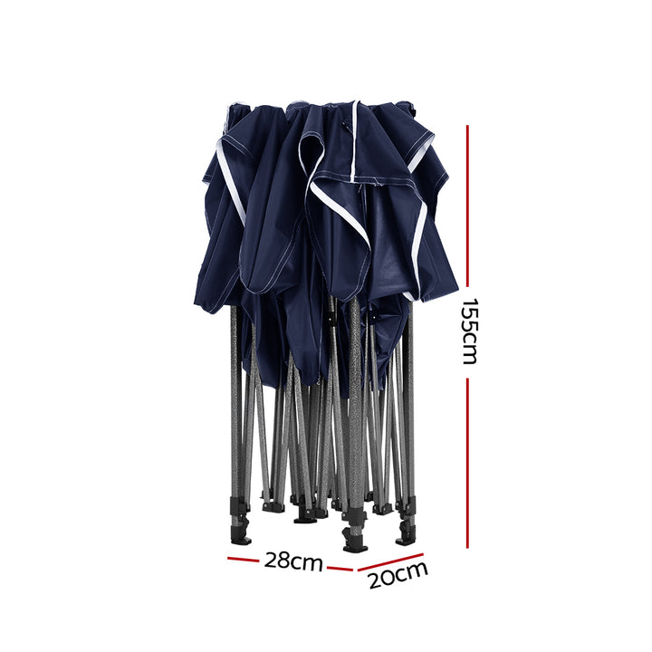 Instahut 3m x 4.5m Pop Up Gazebo - Folding - Navy