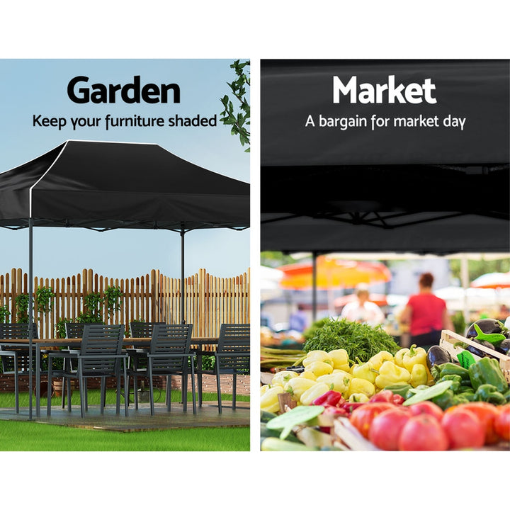Instahut 3m x 4.5m Pop Up Gazebo - Folding - Navy