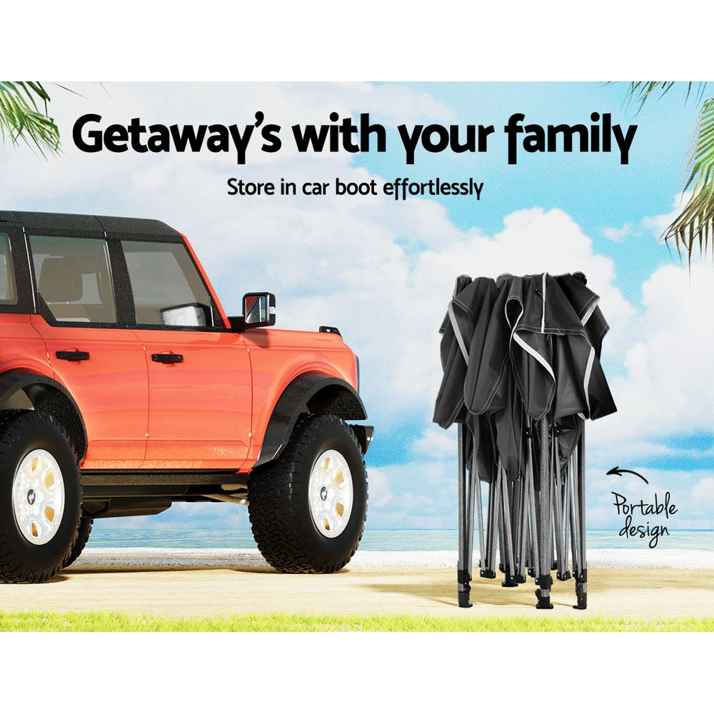 Instahut 3m x 4.5m Pop Up Gazebo - Folding - Navy