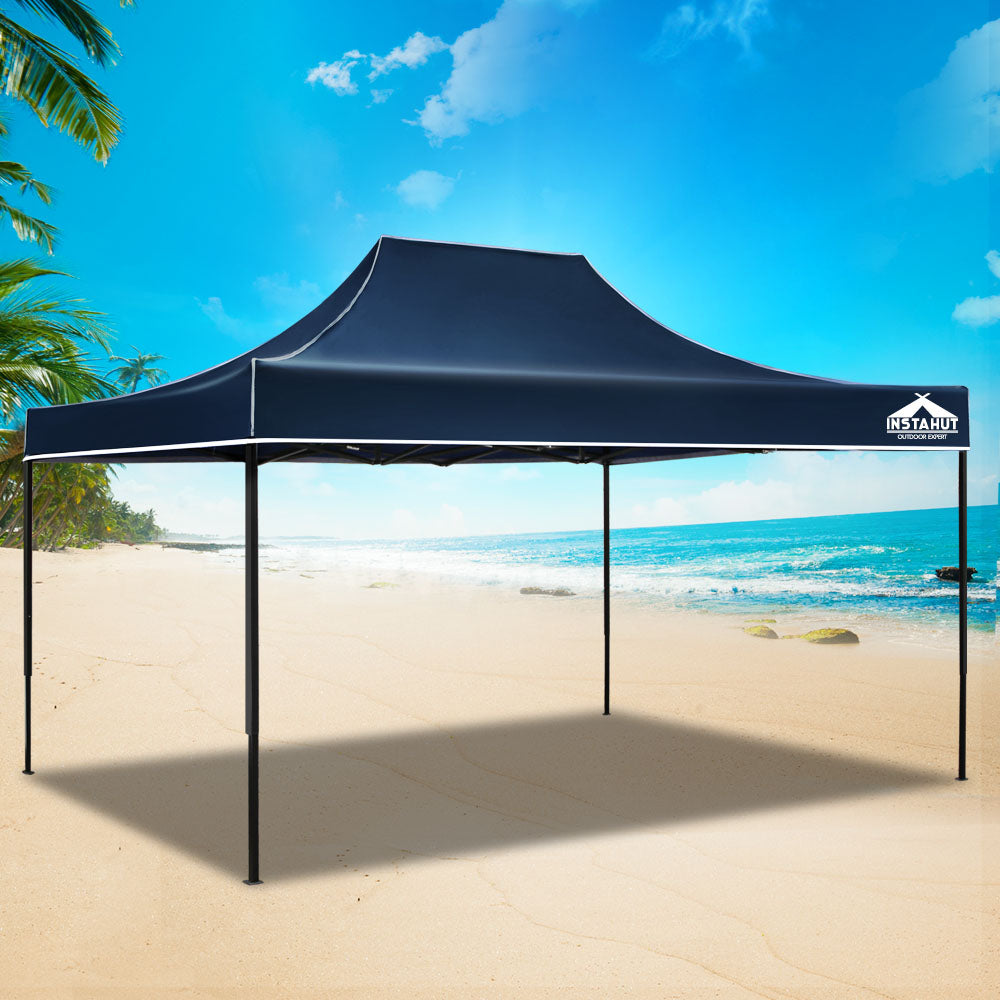 Instahut 3m x 4.5m Pop Up Gazebo - Folding - Navy