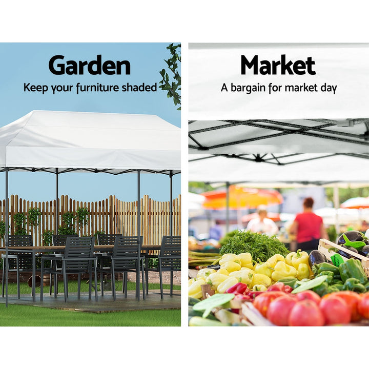 Instahut 3m x 6m Pop Up Marquee / Gazebo (Available in Black, White & Navy)