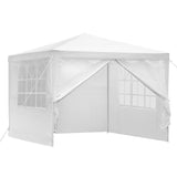Instahut 3m x 3m Gazebo / Marquee with Side Wall- White