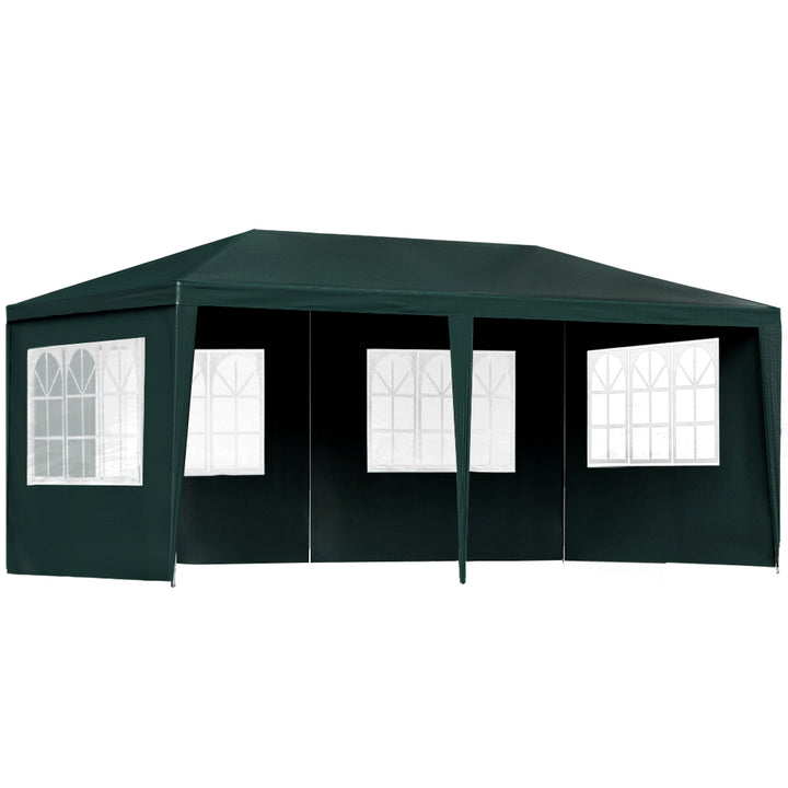 Instahut 3m x 6m Gazebo / Marquee with Side Walls(4 Panels) - Green