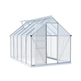 Green Fingers Greenhouse Aluminium Polycarbonate Premium Garden Storage Shed 3.1Mx1.9Mx2.0M