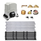 LockMaster Automatic Sliding Gate Opener & Hardware Kit with Keypad & Remotes - 1200kg / 6m Rails