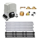 LockMaster Electric Sliding Gate Opener with Hardware Kit - 4M Rail - Max 1200kg