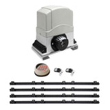 LockMaster Automatic Sliding Gate Opener Kit with Keypad & Remotes - 1200kg / 4m Rails