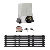 LockMaster Automatic Sliding Gate Opener Kit with Keypad / Remotes - 1800kg / 6m Rails