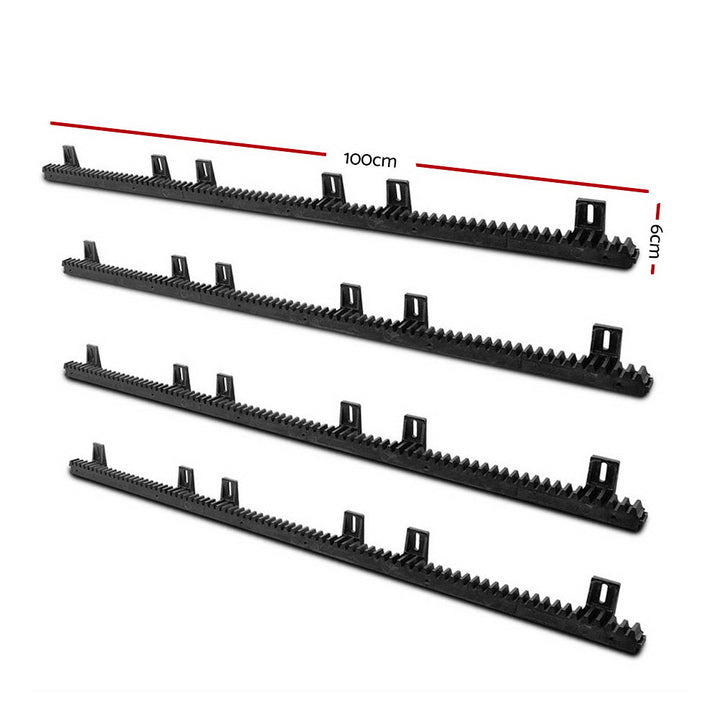 Sliding Gate Opener Rack Auto Remote Kit - 4 x1m Rack