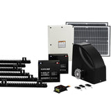 Lockmaster Automatic Sliding Gate Opener Kit - 40W Full Solar Electric 6m / 600kg Gate