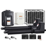 Lockmaster Dual Swing Gate Opener Kit - Solar Powered - Max 800kg / 11m Gate
