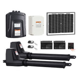 Lockmaster Dual Swing Gate Opener Kit - Solar Powered (10W) - Max 800kg / 11m Gate