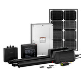 Lockmaster Dual Swing Gate Opener Kit - Solar Power (40W)- 600KG / 10M