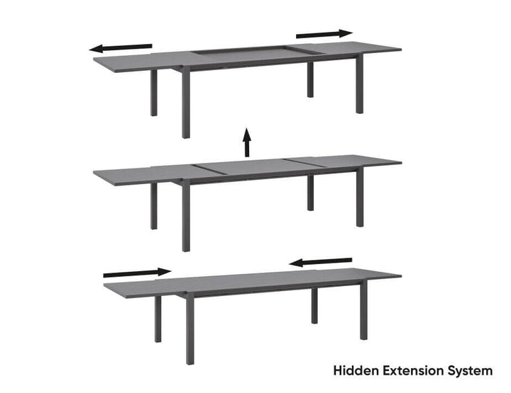 Reflect Table - Outdoor - Extendable 220/338 x 106cm (Available in White & Charcoal)