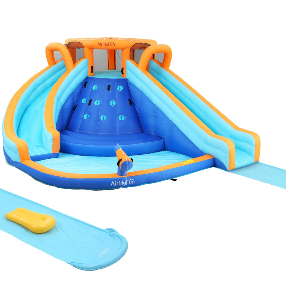 AirMyFun Inflatable Double Water Slide & Water Park with Double Slide ...