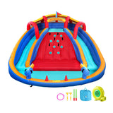 Inflatable Water Slide / Water Park - with Double Slide, Cannon, Splash Park & More - 4.08m x 3.86m