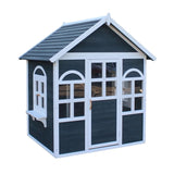 Kidzshack Happy Shack Cubby House (with Floor or Elevation Kit & Slide Option)