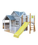 Kidzshack Jolly Shack Cubby House (with Slide, Mud Kitchen & Swing Options)