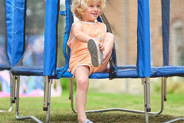 Plum 4Ft Junior Springsafe Trampoline & Enclosure - Blue