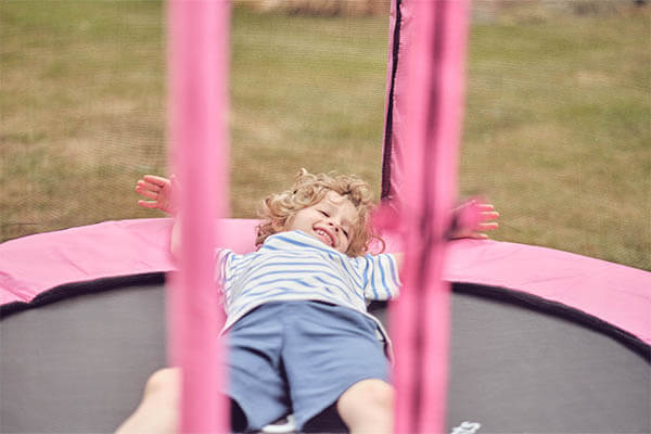 Plum 4Ft Junior Springsafe Trampoline & Enclosure - Pink