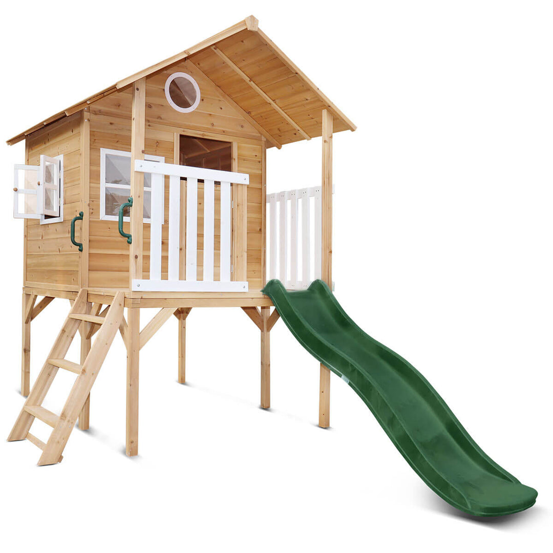 Archie Elevated Cubby House with 1.8m Slide - Lifespan Kids