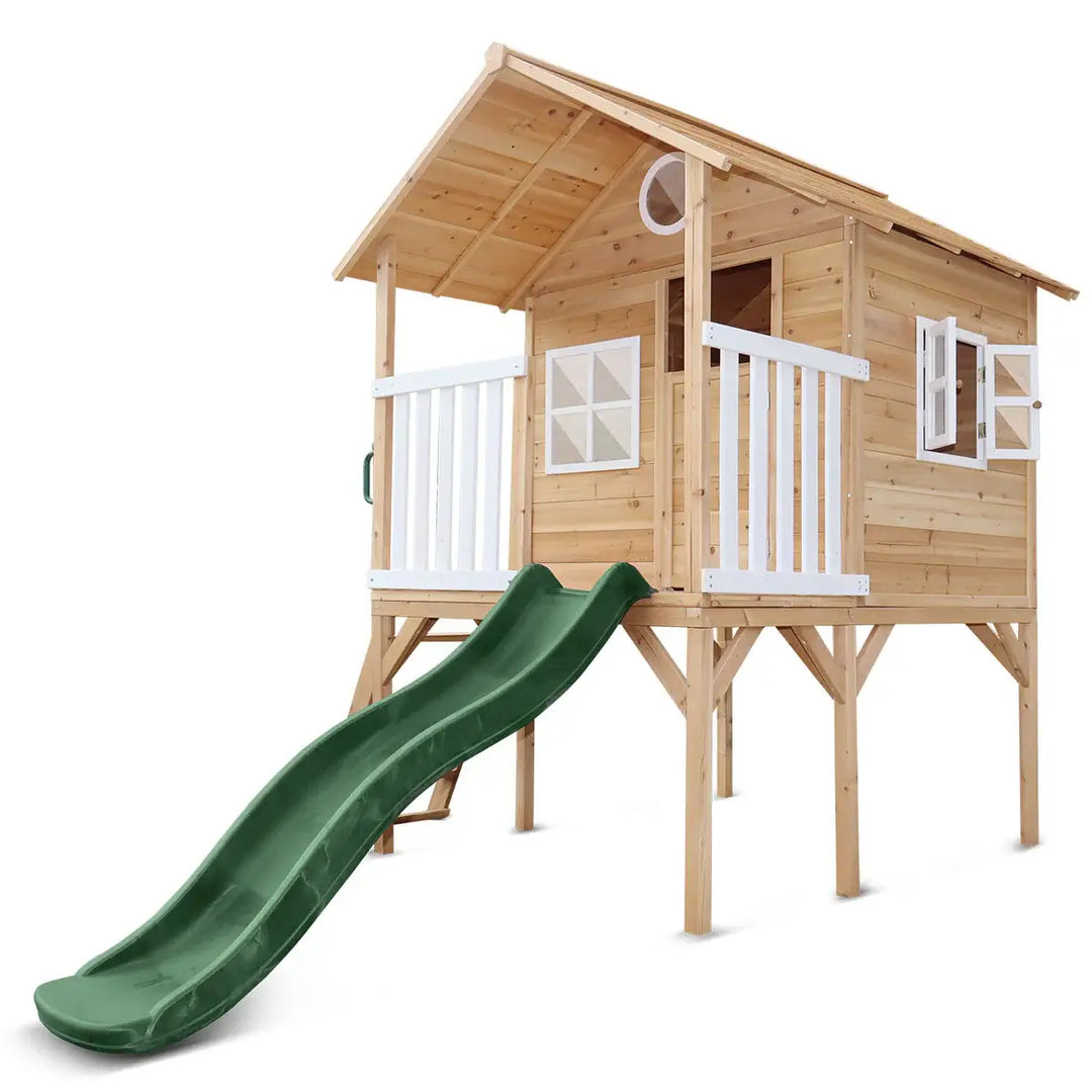 Lifespan Kids Archie Elevated Cubby House with 1.8m Slide (Blue, Green or Yellow) 