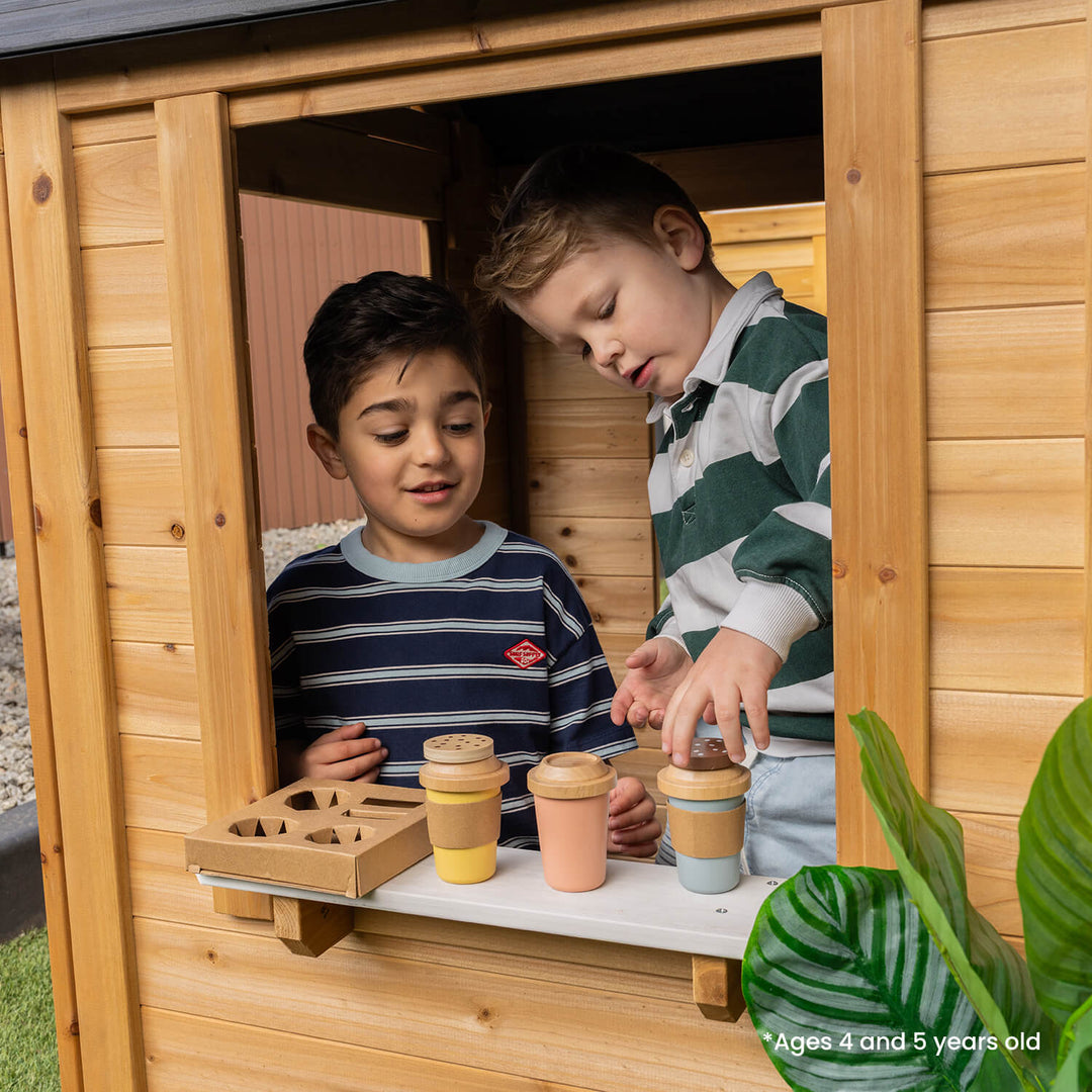 Bilby Cubby House in Natural Timber - Lifespan Kids