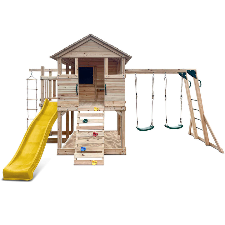 Kingston Elevated Cubby House with Slide - by Lifespan Kids