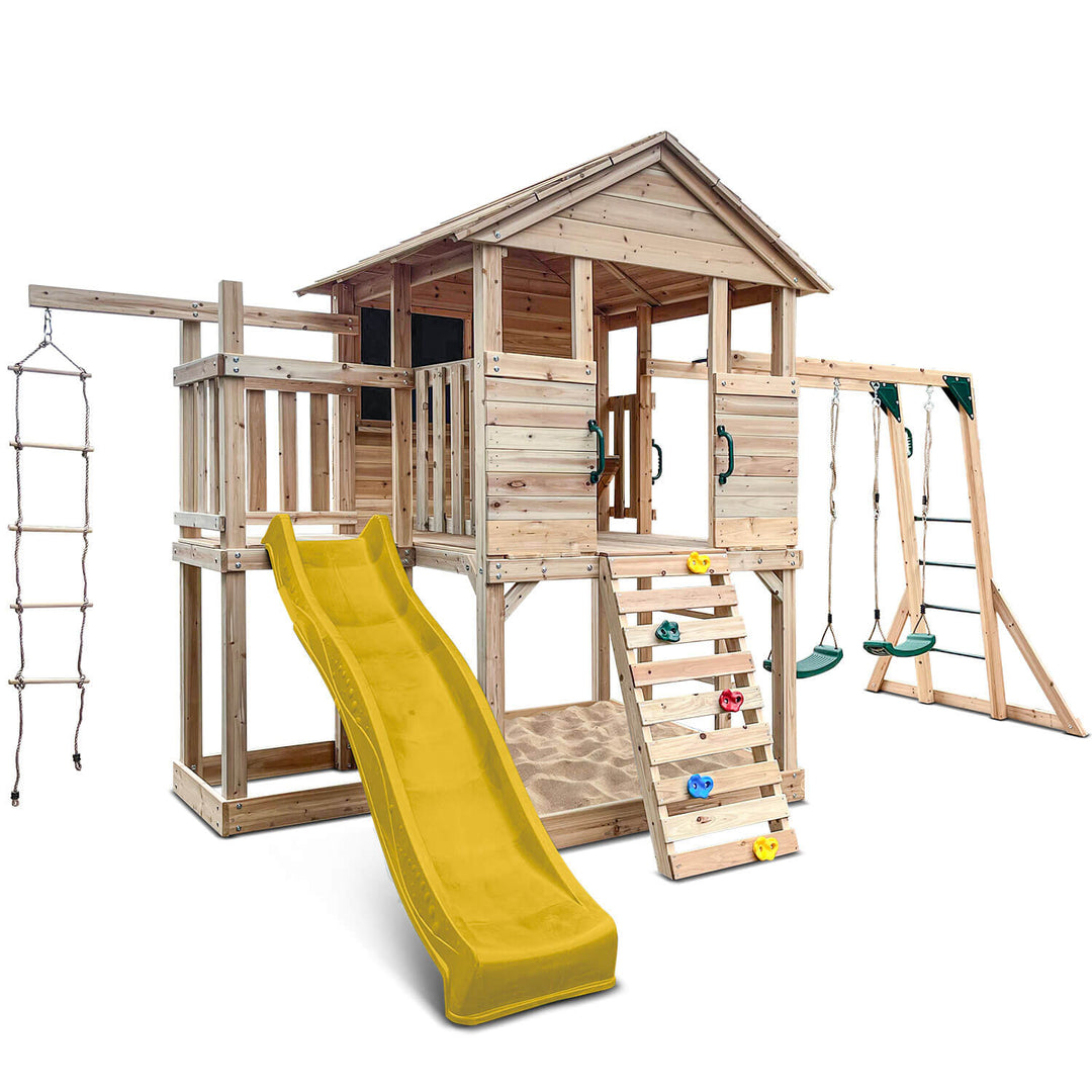 Kingston Elevated Cubby House with Slide - by Lifespan Kids
