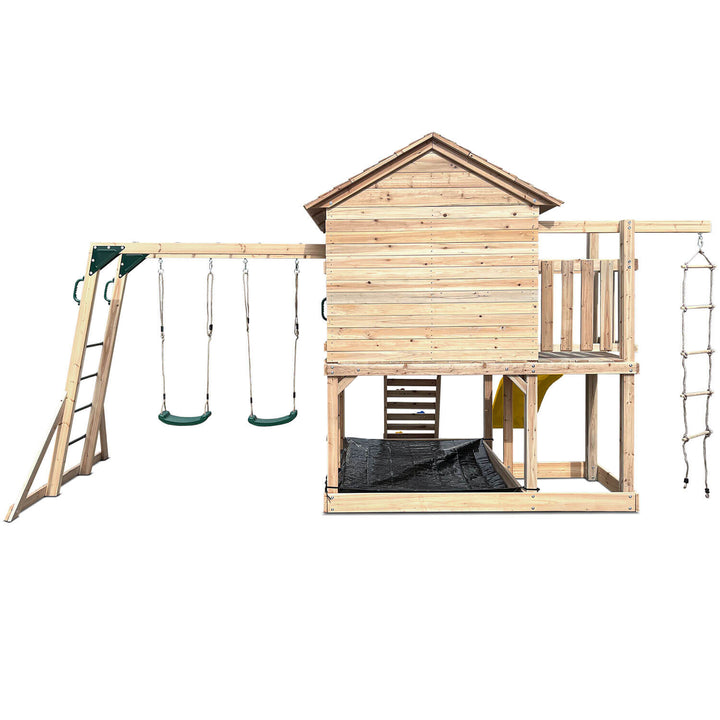 Kingston Elevated Cubby House with Slide - by Lifespan Kids