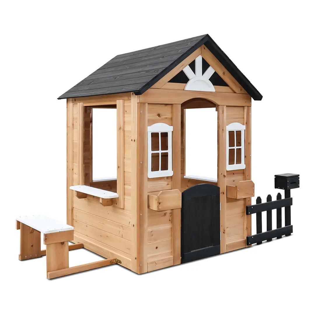 cubby house planter box Kids Teddy V3 Cubby House Natural Timber | In Stock & On Sale